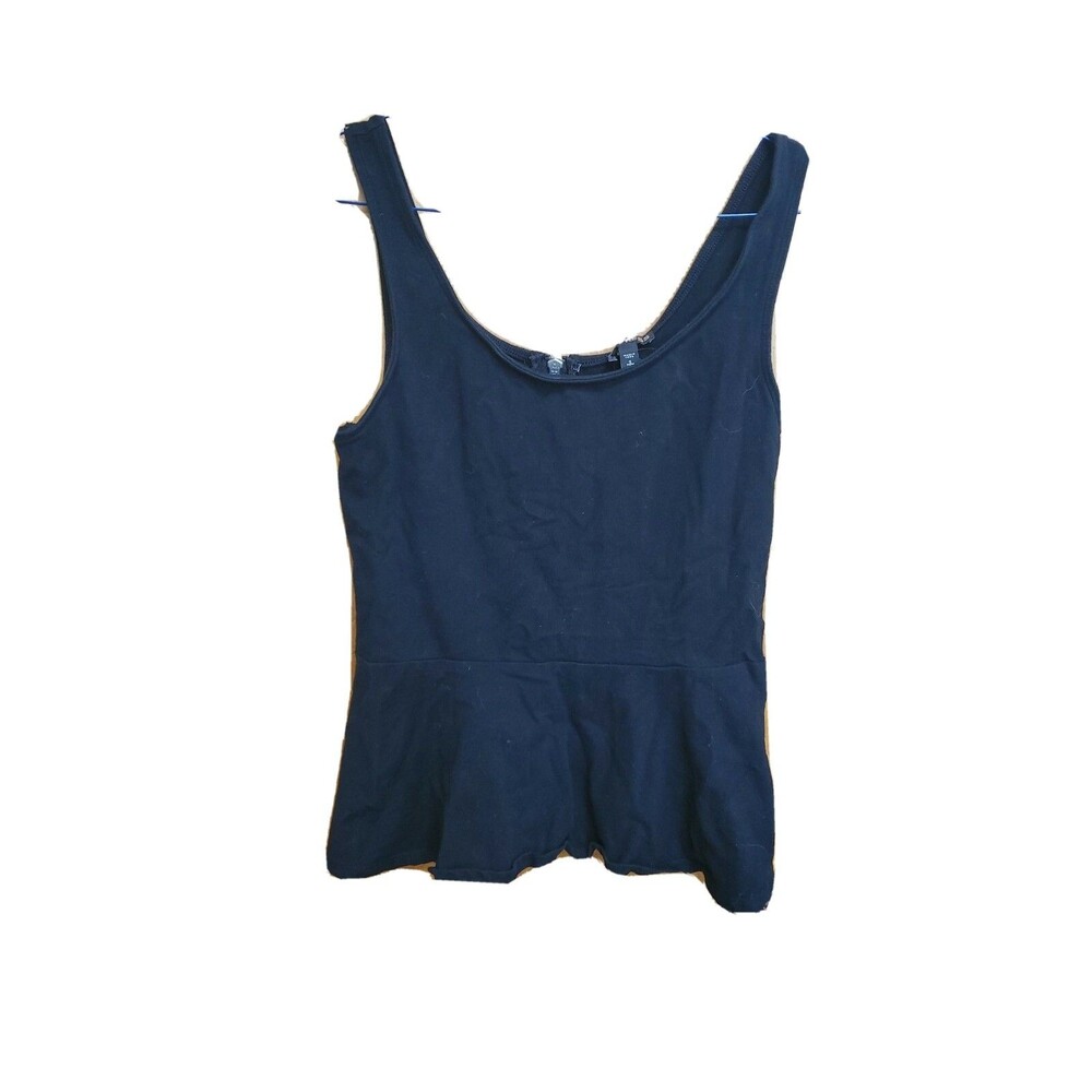 Express Women's Size S P Black  Sleeveless Tank Top zip back
